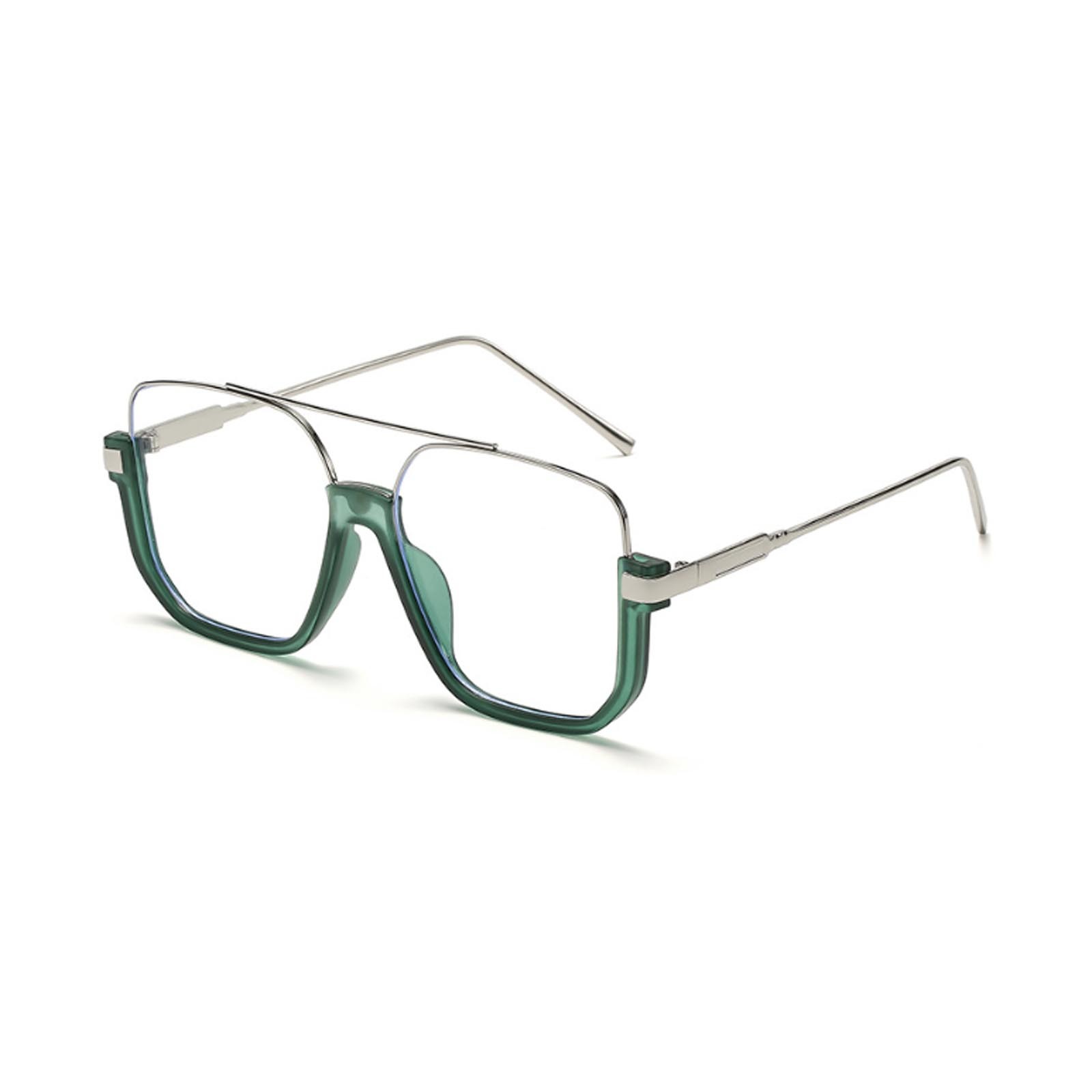 thumbnail image 3 of Gafas De Sol Cuadradas De Moda Con Montura Media Para Mujer, Estilo Blogger De Moda, 3 of 4